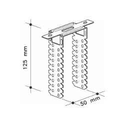Knauf - Директен окачвач за дървени летви 50/125mm